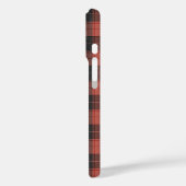 Eenvoudig tartan-patroon in rood Case-Mate iPhone case (Achterkant / Links)