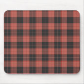 Eenvoudig tartan-patroon in rood muismat (Voorkant)
