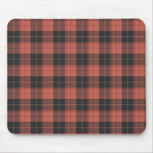 Eenvoudig tartan-patroon in rood muismat