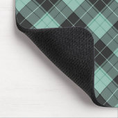 Eenvoudig tartan-patroon in turkooise muismat (Hoek)