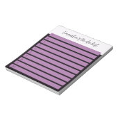 Eenvoudig te doen op maat gelijnde witte magenta m notitieblok (Gedraaid)