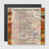 Eenvoudig te gebruiken garnalen en worstgumborecep (Voorkant / Achterkant)