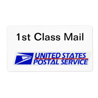 Eenvoudig te identificeren USPS First Class Mail Etiket