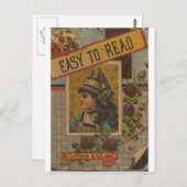 Eenvoudig te lezen briefkaart (Voorkant / Achterkant)