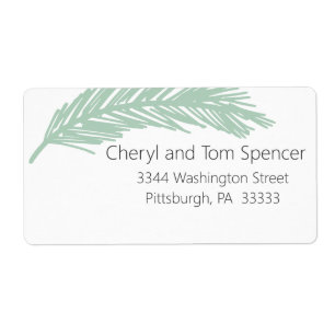 Eenvoudig te lezen minimumaantal retouradressen etiket