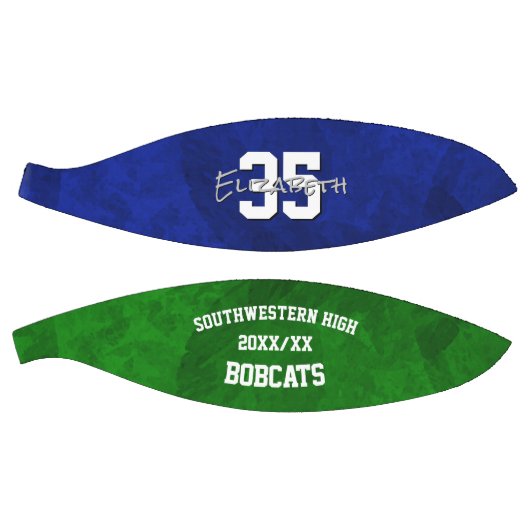 Eenvoudig te personaliseren blauw groen basketbal (Panelen)