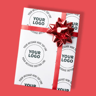 Eenvoudig te vervangen door uw logo of afbeelding cadeaupapier