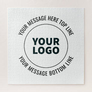 Eenvoudig te vervangen door uw logo of afbeelding legpuzzel