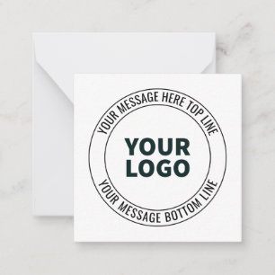 Eenvoudig te vervangen door uw logo of afbeelding notitiekaartje