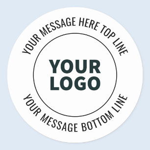 Eenvoudig te vervangen door uw logo of afbeelding ronde sticker