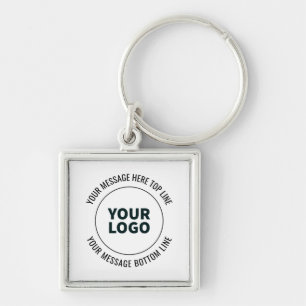 Eenvoudig te vervangen door uw logo of afbeelding sleutelhanger