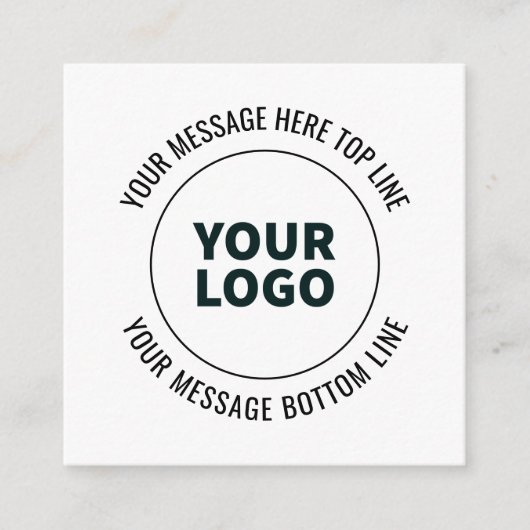 Eenvoudig te vervangen met uw Logo of Afbeelding Informatiekaartje (Voorkant)