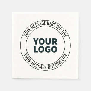 Eenvoudig te vervangen met uw Logo of Afbeelding Servet