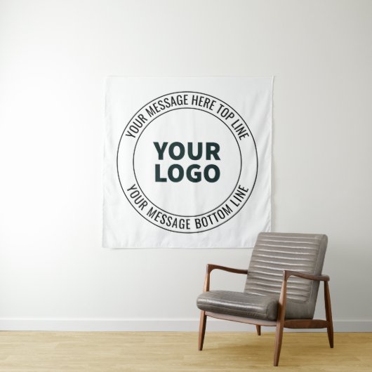 Eenvoudig te vervangen met uw Logo of Afbeelding Wandkleed (In situ)