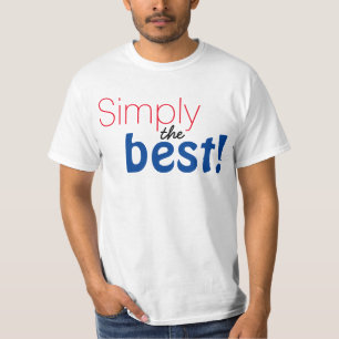 Eenvoudig tekstontwerp "Eenvoudig het beste!" T-shirt