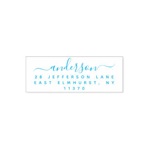 Eenvoudig terugzendadres voor handschrift zelfinktende stempel