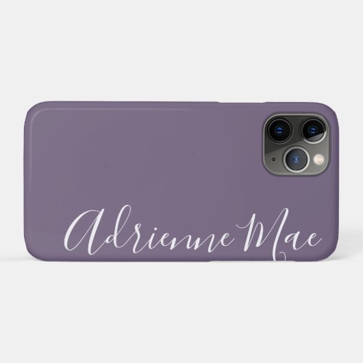 Eenvoudig Trendy Personalized Paarse Grape Case-Mate iPhone Case (Achterkant (horizontaal))