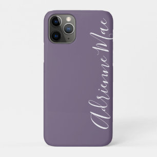 Eenvoudig Trendy Personalized Paarse Grape iPhone 11 Pro Hoesje