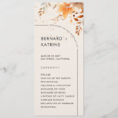 Eenvoudig trouwprogramma programma (Voorkant)