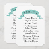 Eenvoudig trouwzitschema. kaart (Voorkant / Achterkant)