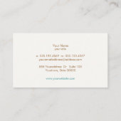 Eenvoudig, Turquoise Blue, stijlvol minimalistisch Visitekaartje (Achterkant)