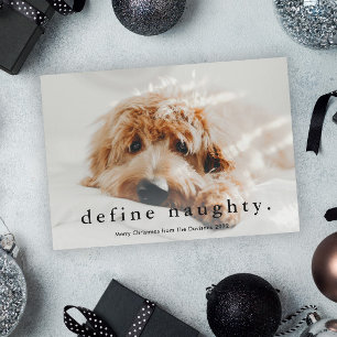 Eenvoudig Type Funny Pet Kerstmis Feestdagenkaart