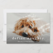 Eenvoudig Type Funny Pet Kerstmis Feestdagenkaart (Voorkant)