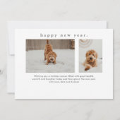 Eenvoudig Type Funny Pet Kerstmis Feestdagenkaart (Achterkant)