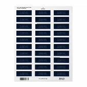 Eenvoudig type retouradres etiket (Full Sheet)