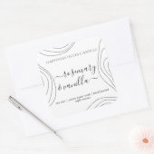 Eenvoudig uitgelijnd uitgelijnd kaarslabel voor sc vierkante sticker (Envelop)