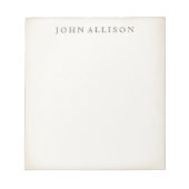 Eenvoudig uitgerust notebook notitieblok (Voorkant)