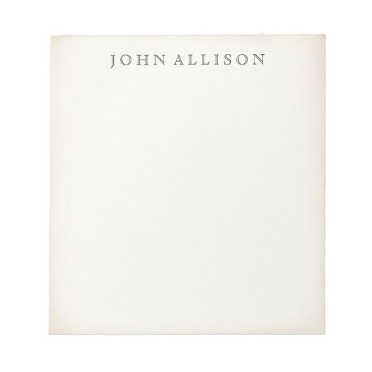 Eenvoudig uitgerust notebook notitieblok (Voorkant)