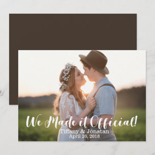 Eenvoudig uitleggend maken we het officieel bekend kaart