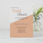 Eenvoudig uitnodigingsontwerp in twee kleuren kaart (Staand voorkant)