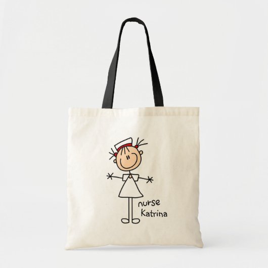 Eenvoudig uitsteken figuur verpleegt-shirts en cad tote bag (Voorkant)