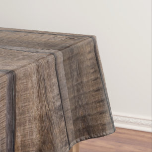 Eenvoudig uniek Rustig Hout Monogram Tafelkleed
