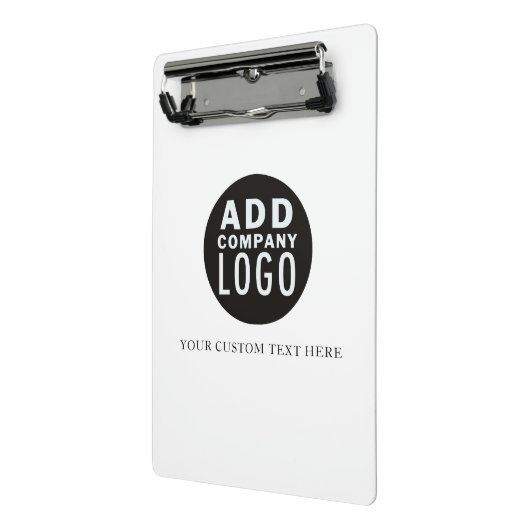 Eenvoudig Uw eigen Logo-Sjabloon toevoegen | Mini Klembord (Angled2)