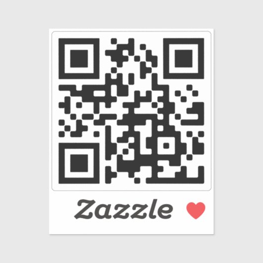 Eenvoudig uw eigen QR-code uploaden | Transparanti Sticker (Vel)
