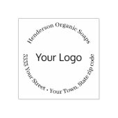 Eenvoudig uw Logo-bedrijfsadres Rubberstempel (Afrduk)