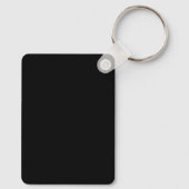 Eenvoudig Uw Logo- en QR-code gaat hier Aangepast Sleutelhanger (Achterkant)