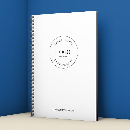 Eenvoudig Uw Logo en website Promotie Business Notitieboek