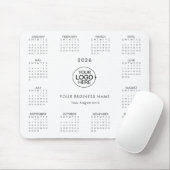 Eenvoudig Uw Logo Typografie Kalender 2026 toevoeg Muismat (Met muis)