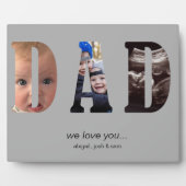 Eenvoudig van je vader Foto Collage Plaque Fotoplaat (Voorkant)