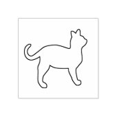 Eenvoudig vast kat art Stempel (Afrduk)