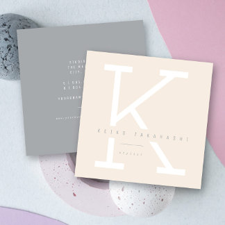 Eenvoudig veelvoudig veelvoudig veelvoudig modern  vierkante visitekaartje