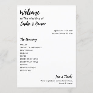 Eenvoudig veelzijdig Casual zwart-wit Programma