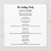 Eenvoudig veelzijdig Casual zwart-wit Programma (Achterkant)