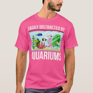 Eenvoudig verstoord door aquariums t-shirt