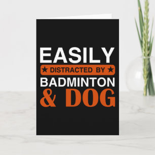 Eenvoudig verstoord door Badminton Kaart