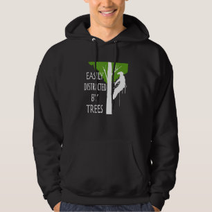 Eenvoudig verstoord door bomen die ironisch zijn, hoodie